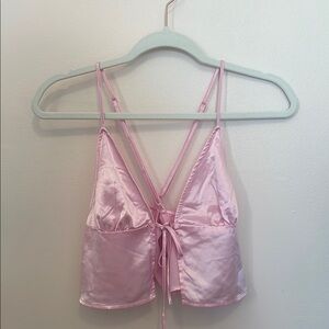 H&M Pink Satin Top